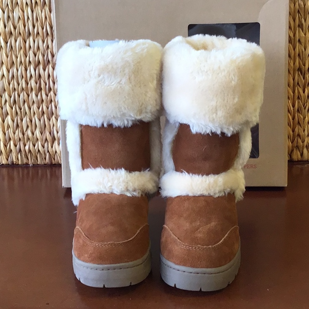Style And Company Witty Chestnut Fur Boot - Picture 5 of 7